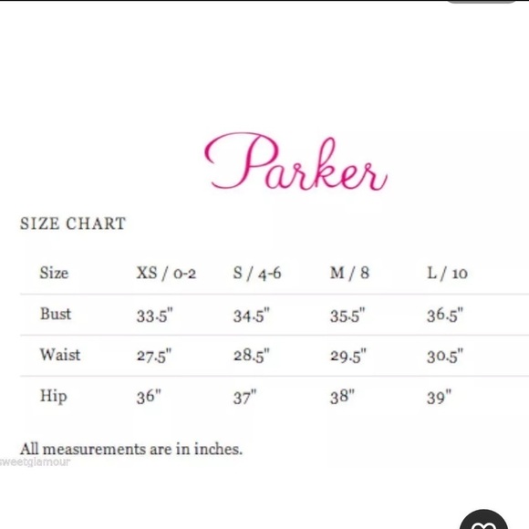 PARKER CLAUDETTE Fit Flare Dress METALLIC SHIMMER Cutouts Size Medium - Picture 9 of 9